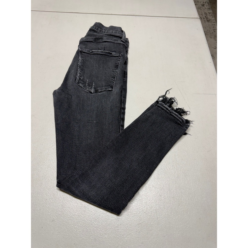 AGOLDE BLACK SKINNY WOMENS DISTRESSED JEANS SIZE 26